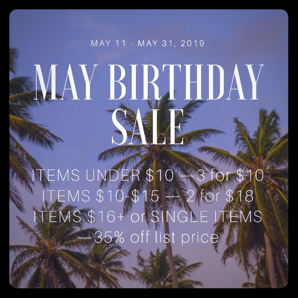 Sale 3 for $10, 2 for $18, or 35% off